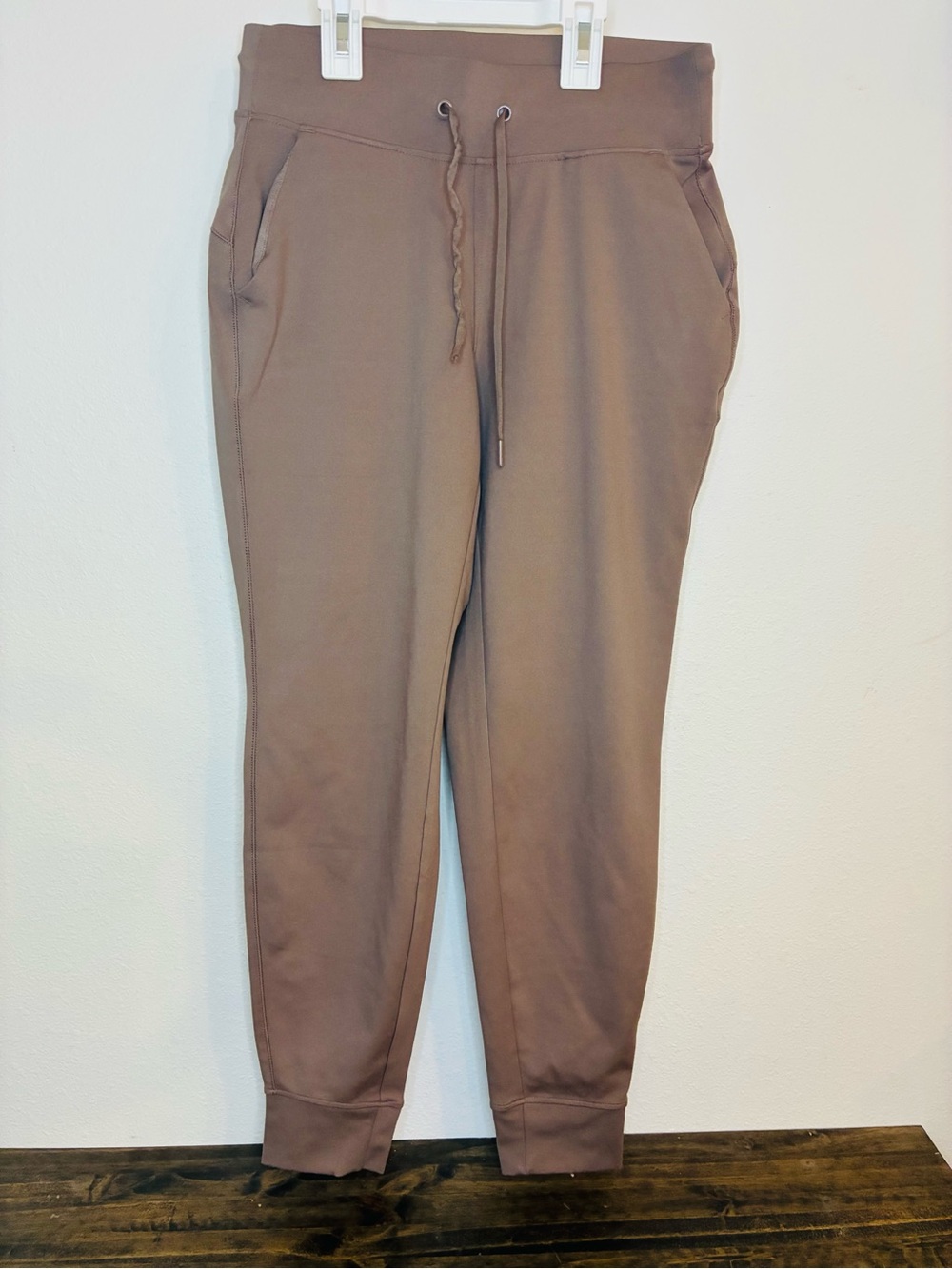 Men's Brown Drawstring Jogger Pants